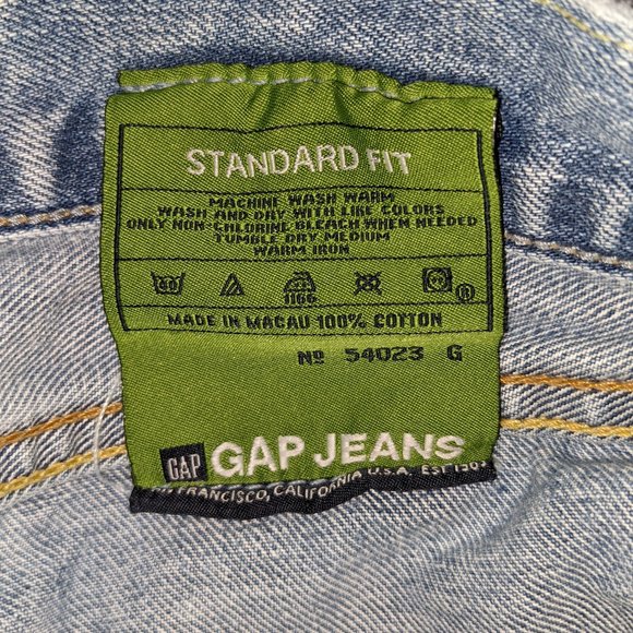 Gap Standard Fit Denim Jeans Medium Wash Size 30x28 - Picture 9 of 11
